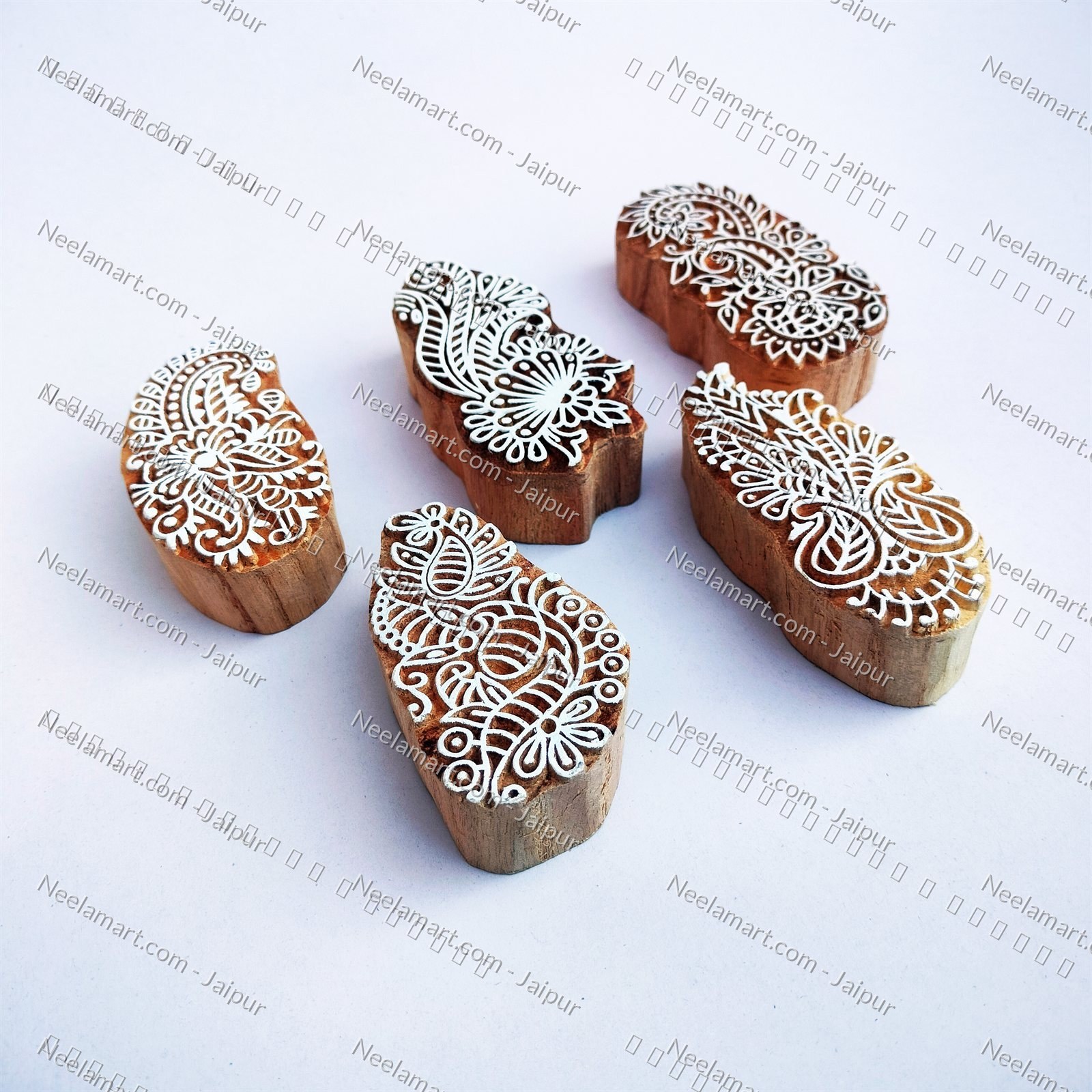 Assorted Traditional Buti Print Set printed impression